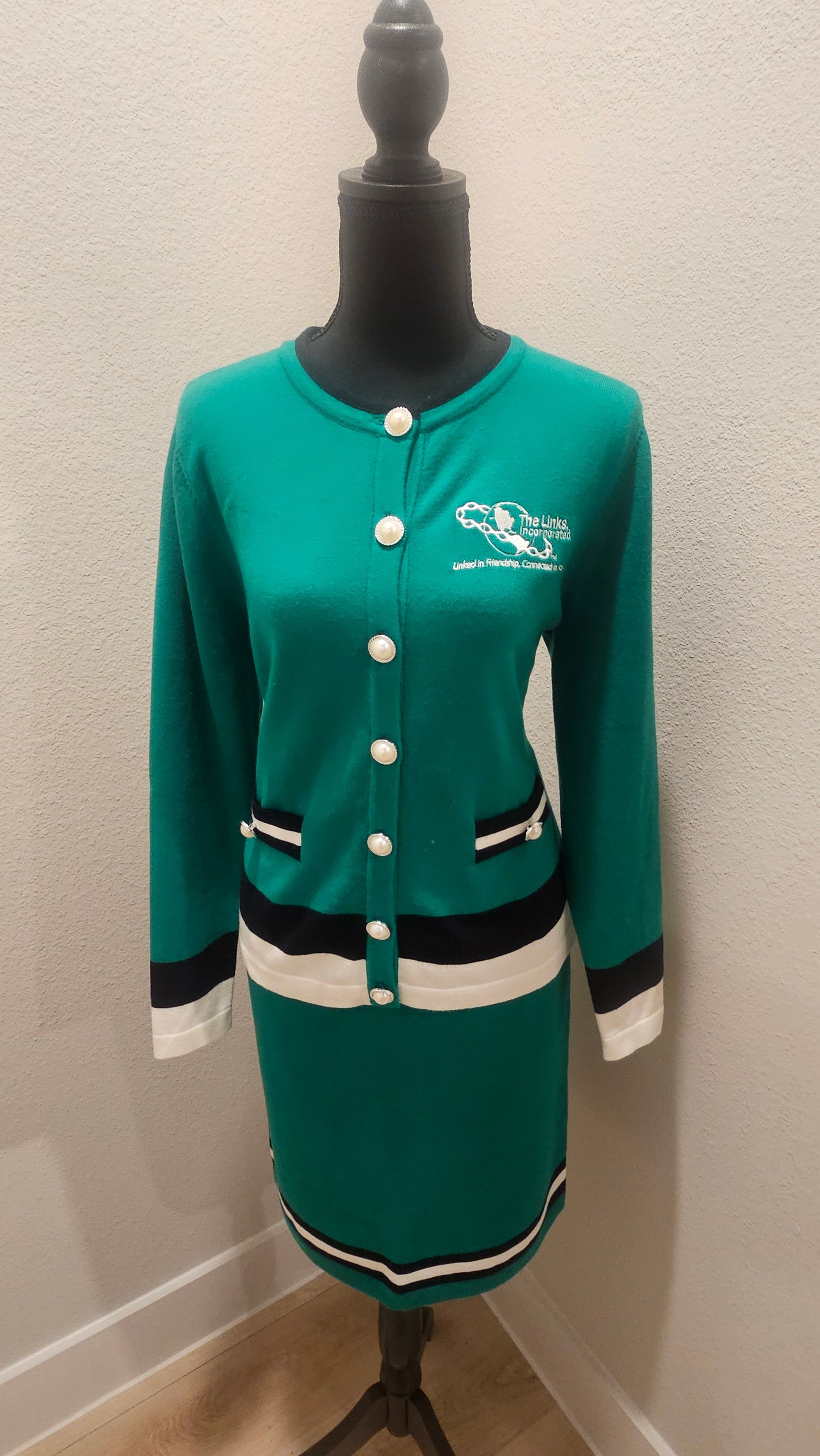 Links Knit Suit -Green