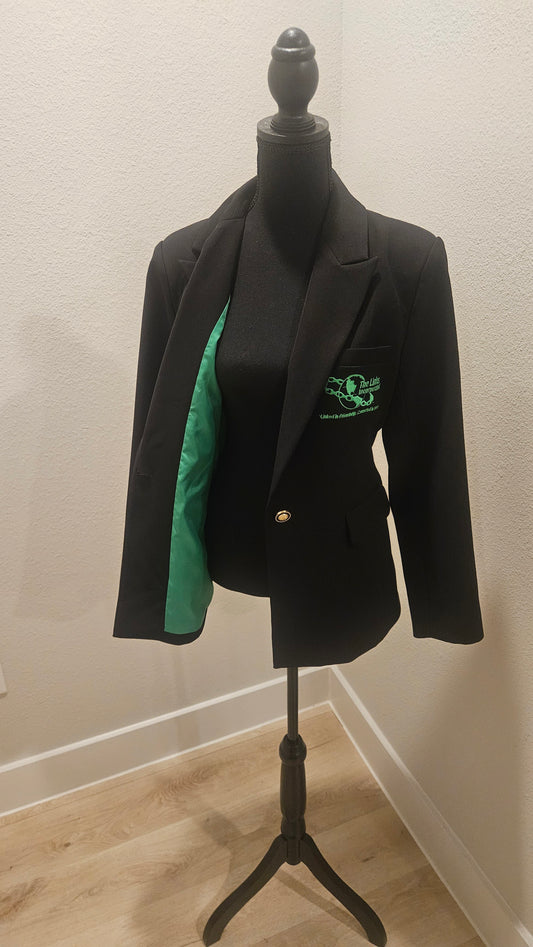 Links Black One-Button Blazer