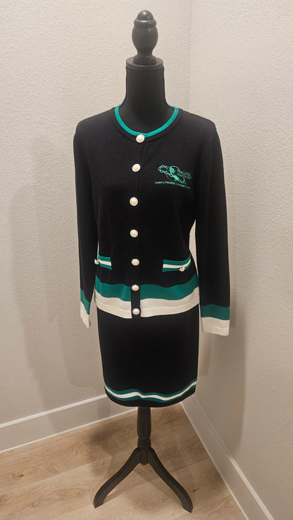 Links Knit Suit -Black