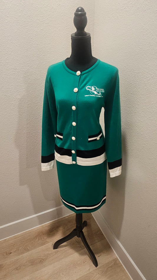 Links Knit Suit -Green