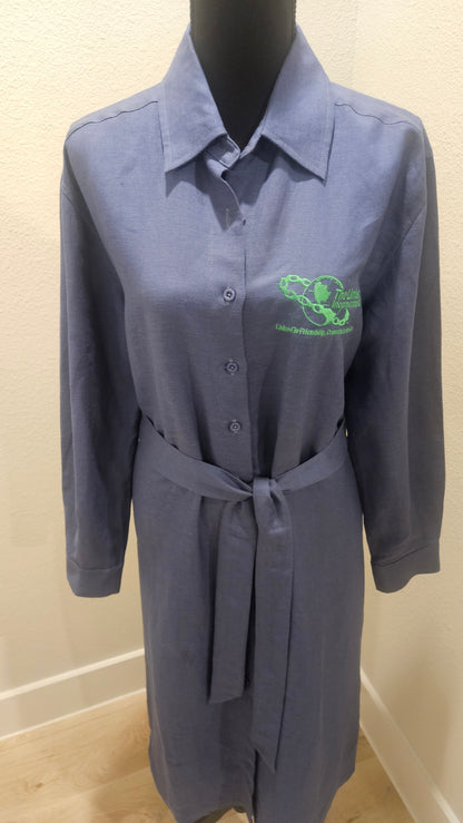 Links Long-Sleeved Linen Dress